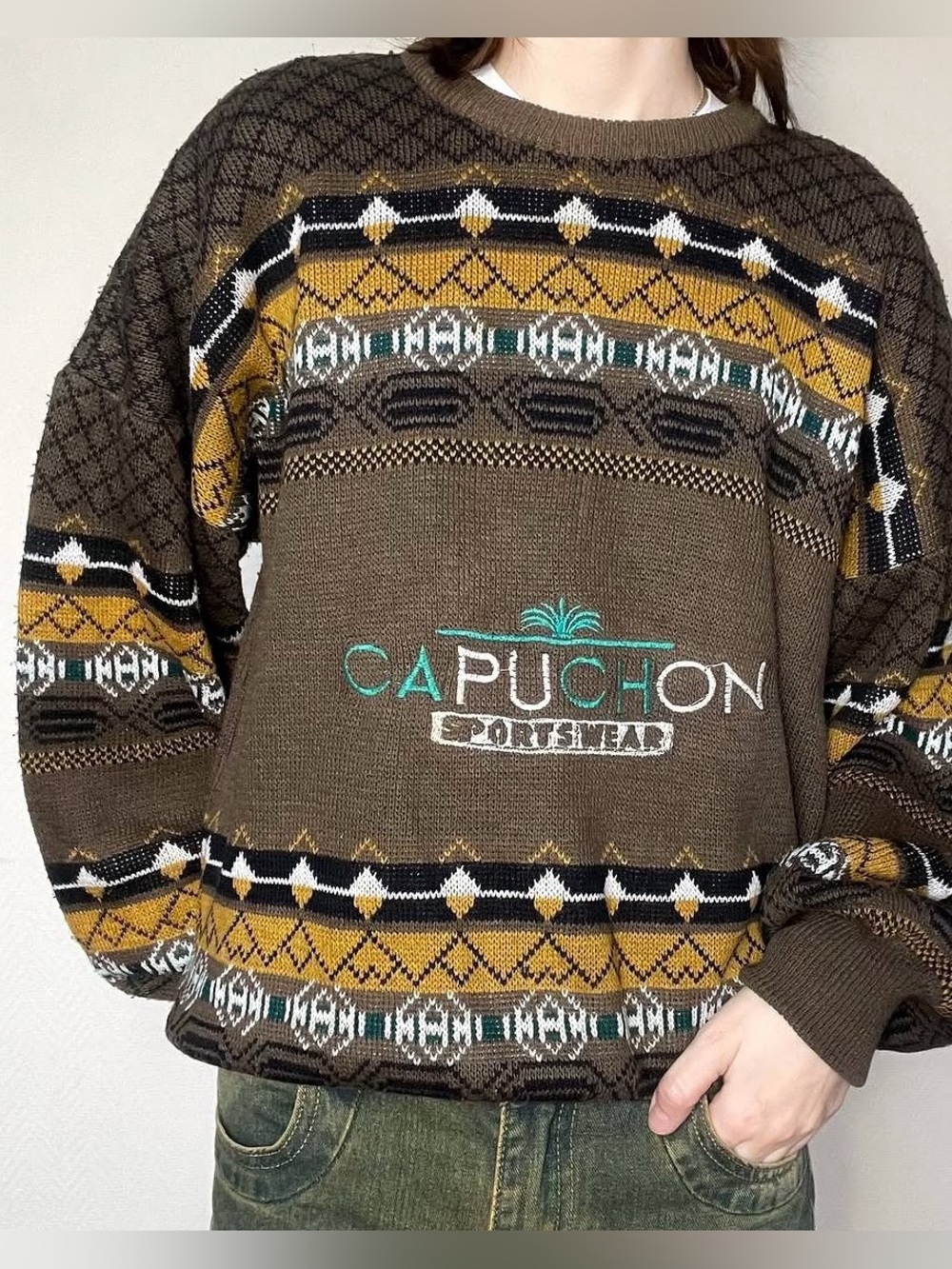Vintage Capuchon Sports Wear sweater M